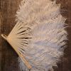 Eventail ancien en plumes 