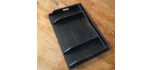 organiseur de bureau bois noirci XIXeme