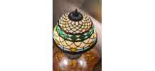 lampe 1970 a 80 sous license original tifany  eskriss verre 