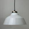 ANCIENNE SUSPENSION EN OPALINE 30 CM VINTAGE