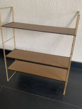 Etagère vintage 1960 String murale bois doré - 60 x 50 cm