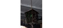 Lampadaire en verre de couleur