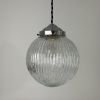 ANCIENNE SUSPENSION ART-DECO XL VINTAGE