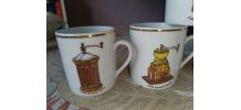 Tasses porcelaine modèle Chauvigny 