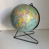 Globe vintage 1960 terrestre mappemonde Girard Barrère  - 33