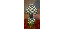 lampe  verre vitrail ,soudure plomb fait main,style tifany 2