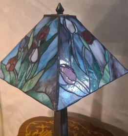 lampe 1975 a 85 origine europe abat jour verre vitrail style