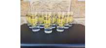  Lot de 12 verres vintage "Loch Ness Scotch Whisky" 