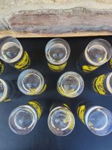  Lot de 12 verres vintage "Loch Ness Scotch Whisky" 