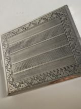 Porte-cigarettes vintage 1930 Inca argent sterling 925 - 9,8