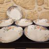 Lot 6 assiettes creuses Arcopal fleuries – Vintage 70/80