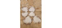 Lot 6 assiettes plates Arcopal fleuries – Vintage 70/80