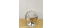 Pique fleurs space age métal argenté 1970 