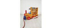 Boulier Abacus Train bois vintage | Jouet ancien enfant 