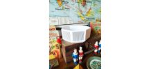Saladier blanc  octogonal  céramique Octime Arcopal retro
