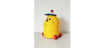 Jouet vintage chien jaune jouet rétro collection enfant
