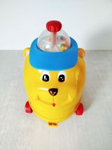 Jouet vintage chien jaune jouet rétro collection enfant