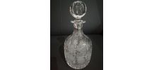 Carafe à liqueur en cristal de Pologne 