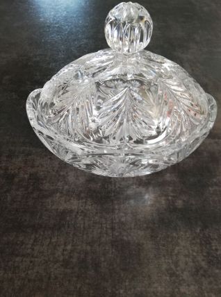 Bonbonnière en cristal de Pologne. 