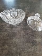 Bonbonnière en cristal de Pologne. 