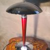 Lampe Champignon Vintage Rouge et Chrome - 47x31  Space‑Age 