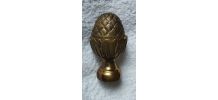Porte-embrasse pour rideaux en  Laiton forme pomme de pin 