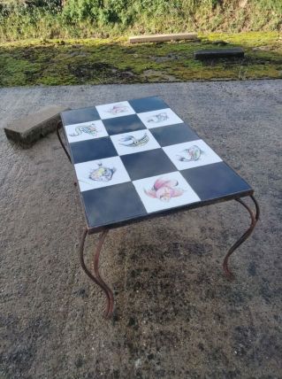 Table basse Vallauris poissons