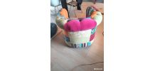 Fauteuil chesterfiels patchwork