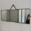 Miroir vintage 1930 triptyque barbier déposé G.B Paris - 28 