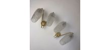 Paire d’anciennes appliques doubles vintage « MAISON ARLUS »