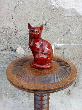 Figurine chat finition laque