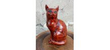 Figurine chat finition laque