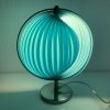 Lampe vintage 1980 Kare Moon bleue design - 37 cm