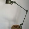 Lampe vintage 1960 Jielde 2 bras verte d'origine industriell