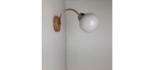 APPLIQUE ANCIENNE EN OPALINE VINTAGE
