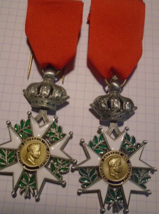 2 médailles militaire légion d'honneur - repro belle qualité