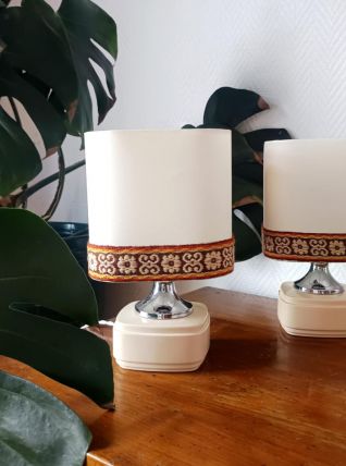 Paire de lampes vintage 1970 