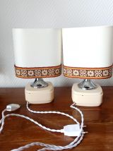 Paire de lampes vintage 1970 