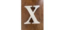 Lettres en bois de decoration.