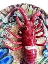 Assiette homard céramique Palissy 