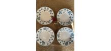 Assiettes creuses Sarreguemines modèle Géranium.