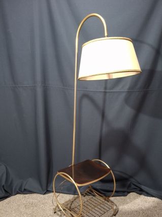Liseuse laiton avec petit table arrondie