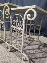 3 Tables gigognes en fer 
