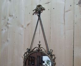 Miroir victorien bronze 