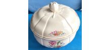 Soupière ancienne Badonviller Demi Porcelaine Ivoire