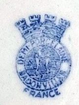 Soupière ancienne Badonviller Demi Porcelaine Ivoire