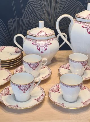 service a café art nouveau limoges BRP bernardaud et raynaud