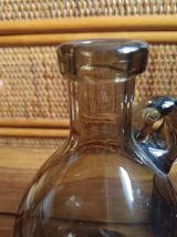 Carafe verre verrerie d'art ALLEX verre fumé 