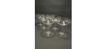  Service de 6 coupes à champagne 