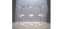  Service de 6 coupes à champagne 